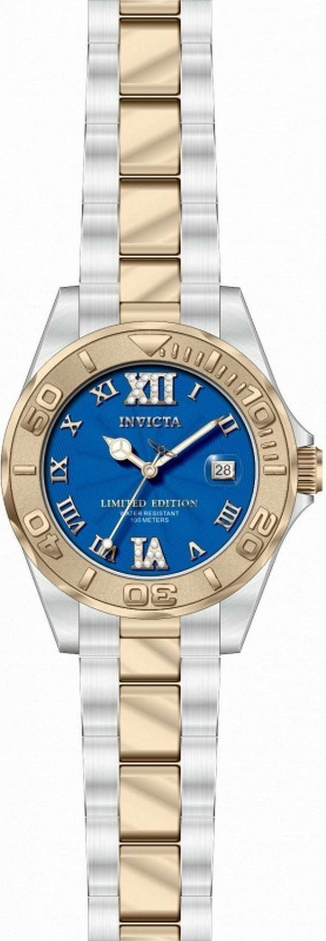 Invicta Pro Diver Limited Edition Blue Dial Quartz 34261 100M Dameur