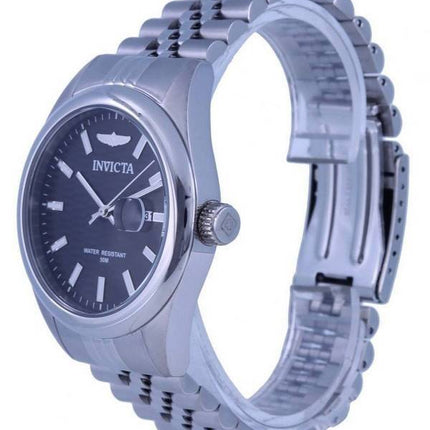 Invicta Aviator acero inoxidable esfera negra cuarzo INV38409 Watch de Men es