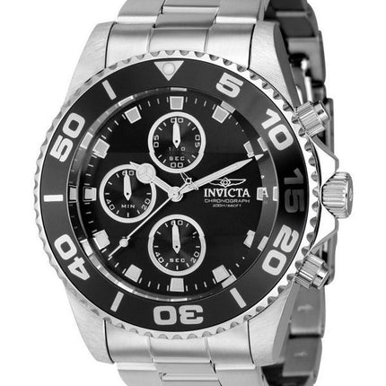 Invicta Pro Diver Cronógrafo Esfera negra Cuarzo Diver's 43405 200M Reloj para hombre