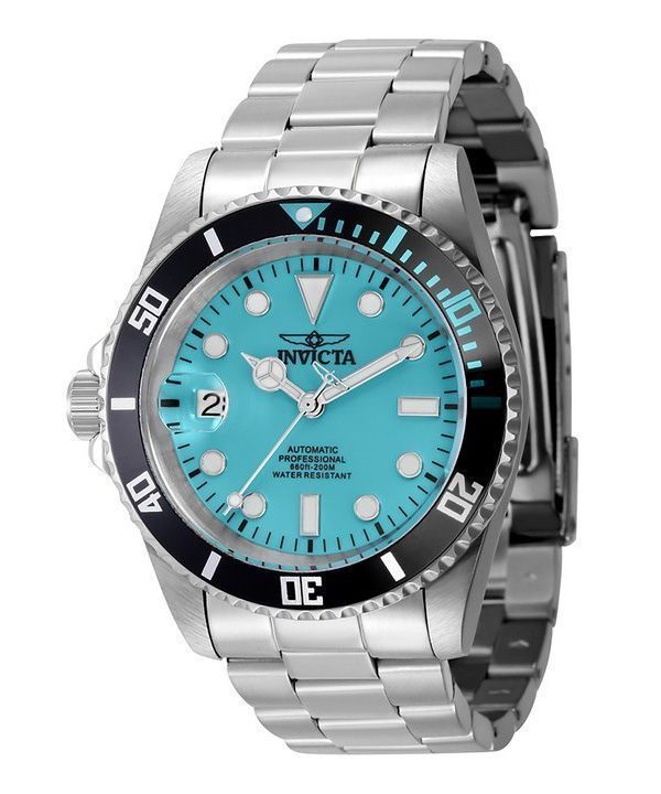 Reloj para hombre Invicta Pro Diver Lefty de acero inoxidable con esfera turquesa y automático Diver',s 44045 200M