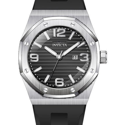 Reloj Invicta Huracan con correa de silicona y esfera negra de cuarzo 45772 100M para hombre