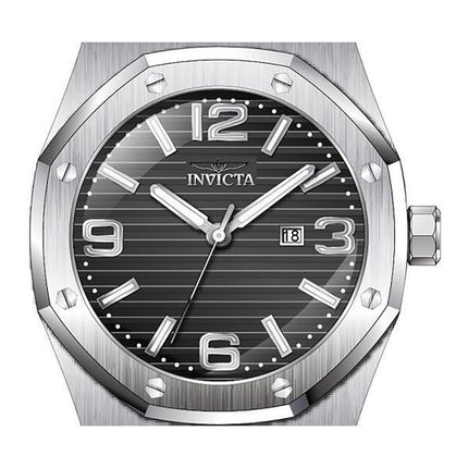 Reloj Invicta Huracan con correa de silicona y esfera negra de cuarzo 45772 100M para hombre