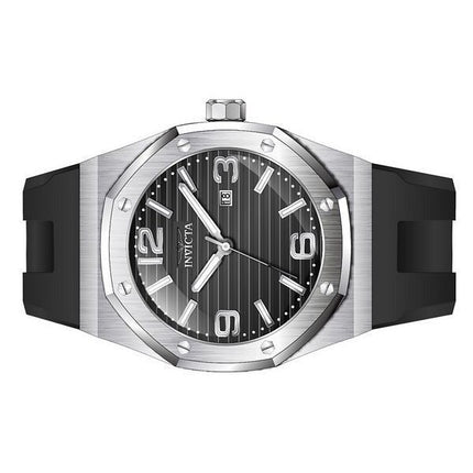 Reloj Invicta Huracan con correa de silicona y esfera negra de cuarzo 45772 100M para hombre