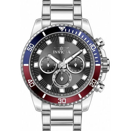 Reloj para hombre Invicta Pro Diver cronógrafo de acero inoxidable con esfera negra y cuarzo 46053
