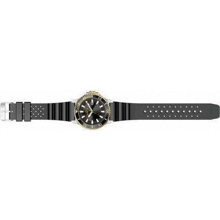 Reloj Invicta Pro Diver con correa de silicona y esfera negra de cuarzo 46132 para hombre