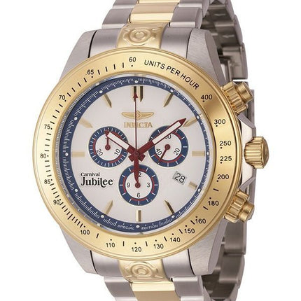 Reloj para hombre Invicta Cruiseline Chronograph Edición limitada con esfera blanca y cuarzo Diver',s 46145 200M