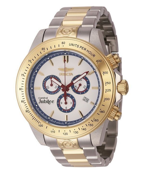 Reloj para hombre Invicta Cruiseline Chronograph Edición limitada con esfera blanca y cuarzo Diver',s 46145 200M