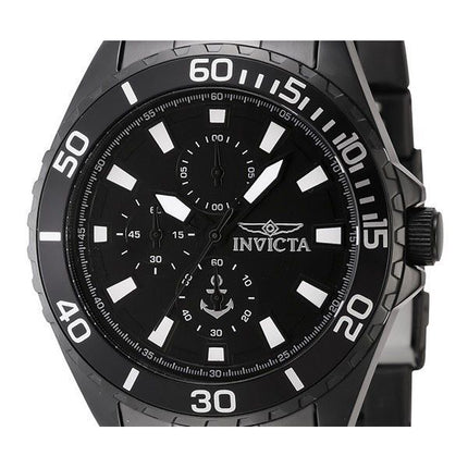 Reloj para hombre Invicta Ocean Voyage cronógrafo de acero inoxidable con esfera negra y cuarzo 46284