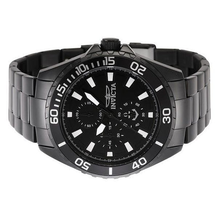 Reloj para hombre Invicta Ocean Voyage cronógrafo de acero inoxidable con esfera negra y cuarzo 46284