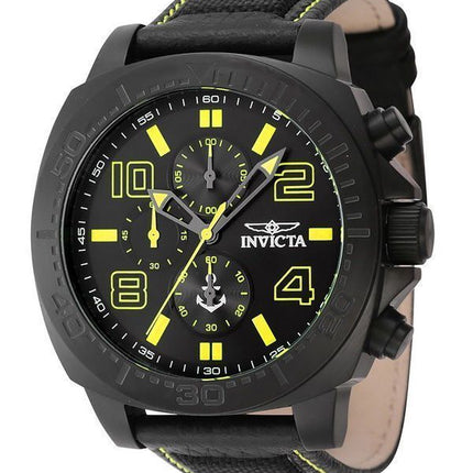 Reloj para hombre Invicta Ocean Voyage cronógrafo con correa de nailon y esfera negra de cuarzo 46287