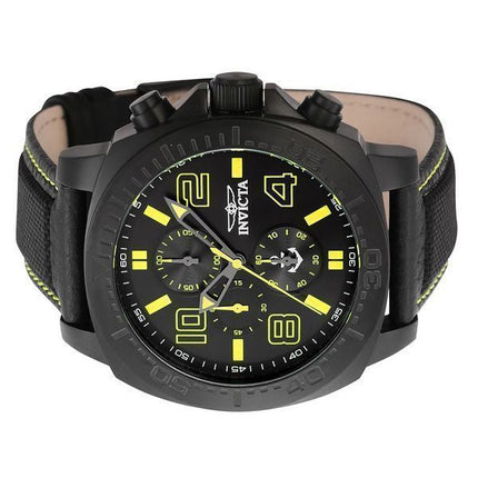 Reloj para hombre Invicta Ocean Voyage cronógrafo con correa de nailon y esfera negra de cuarzo 46287