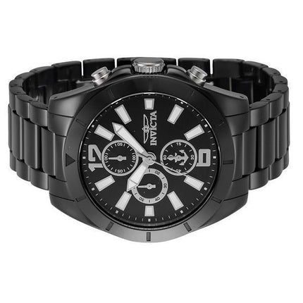 Invicta Ocean Voyage Chronograph Ceramic Bracelet Black Dial Quartz 46298 100M Men's Watch