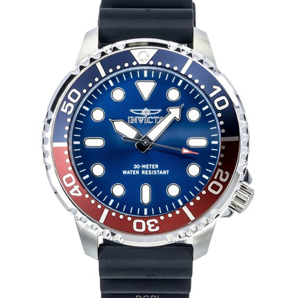 Reloj Invicta Pro Diver de cuarzo con correa de silicona y esfera azul con bisel Pepsi 47222 para hombre