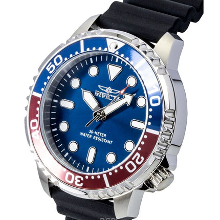 Reloj Invicta Pro Diver de cuarzo con correa de silicona y esfera azul con bisel Pepsi 47222 para hombre