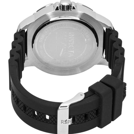 Reloj Invicta Pro Diver GMT de cuarzo con correa de silicona y esfera negra 47234 para hombre