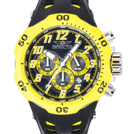 Reloj Invicta Venom Hydra GMT Cronógrafo Correa de silicona Esfera negra Cuarzo 48236 200M para hombre