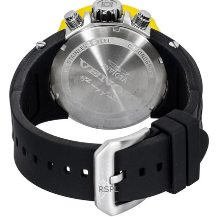 Reloj Invicta Venom Hydra GMT Cronógrafo Correa de silicona Esfera negra Cuarzo 48236 200M para hombre