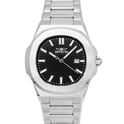 Reloj Invicta Speedway de acero inoxidable con esfera negra de cuarzo 48319 para hombre