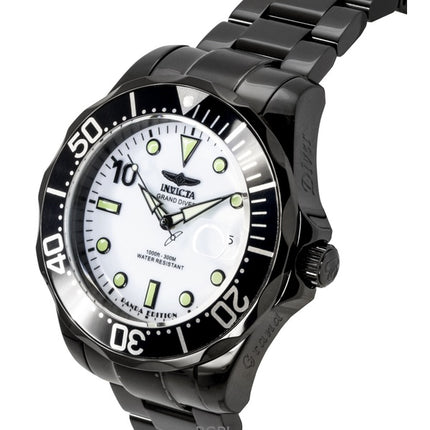 Reloj Invicta Pro Diver PANDA de acero inoxidable con esfera plateada, automático, 48707, 300 m, para hombre