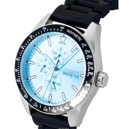 Reloj Invicta Aviator de cuarzo con correa de silicona y esfera azul claro 48856 100M para hombre