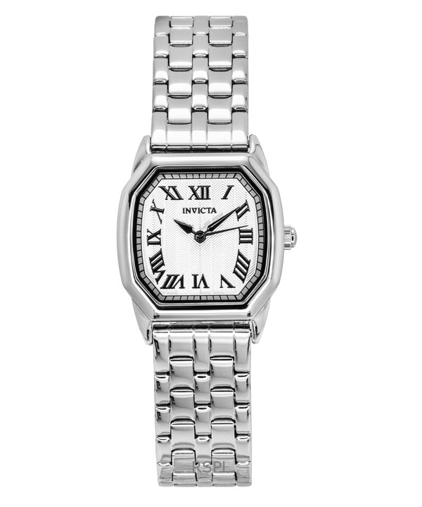 Reloj Invicta Wildflower de acero inoxidable con esfera plateada de cuarzo 48957 para mujer