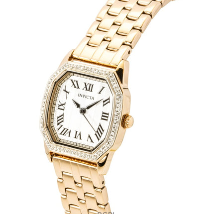 Reloj Invicta Wildflower de cuarzo con esfera plateada y acero inoxidable en tono oro rosa 49039 para mujer
