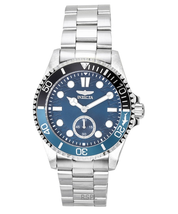 Reloj Invicta Pro Diver de acero inoxidable con esfera azul y bisel Batman de cuarzo 49432 100M para hombre