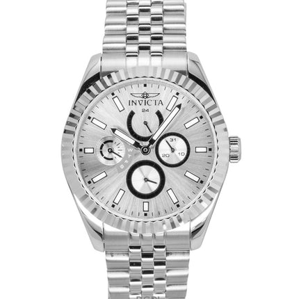 Reloj Invicta Specialty GMT de acero inoxidable con esfera plateada de cuarzo 49534 para hombre