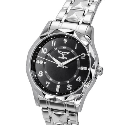 Reloj Invicta Specialty de acero inoxidable con esfera negra de cuarzo 69027 para hombre