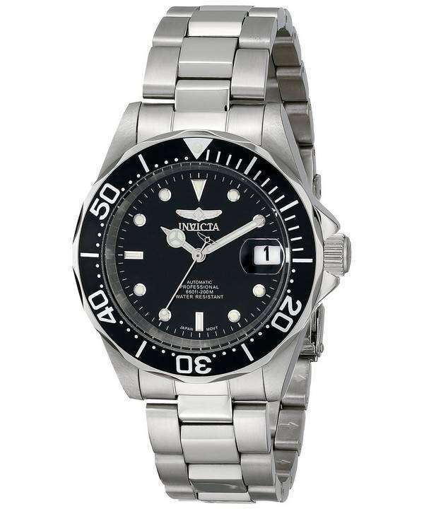 Invicta Pro Diver 200M automático con esfera negra y reloj para hombre 8926