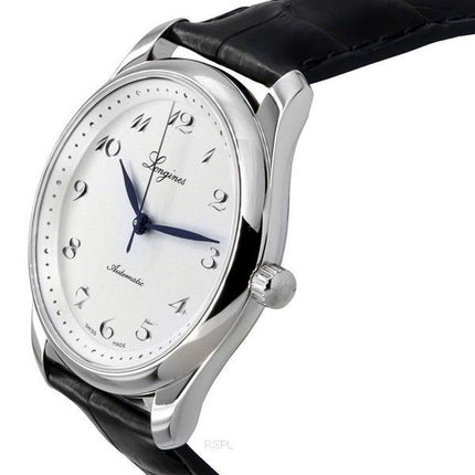 Reloj para hombre Longines Master Collection 190.º aniversario con correa de cuero y esfera plateada automático L2.793.4.73.2