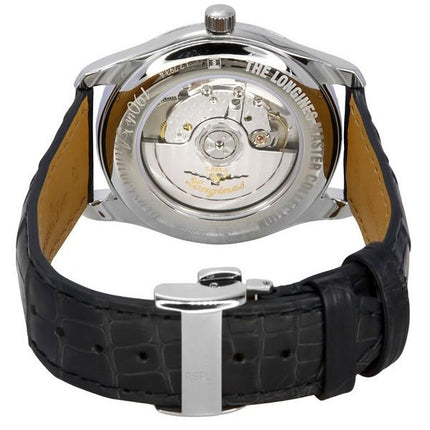 Reloj para hombre Longines Master Collection 190.º aniversario con correa de cuero y esfera plateada automático L2.793.4.73.2