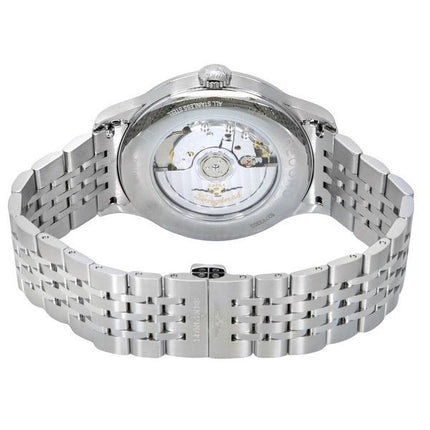 Reloj Longines Record cronómetro de acero inoxidable con esfera blanca automático L2.821.4.11.6 para hombre