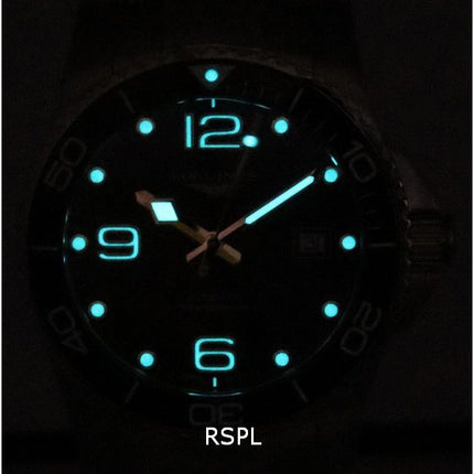Reloj Longines HydroConquest Sunray Black con Super-LumiNov Dial Automatic Diver',s L3.781.4.56.6 300M para hombre