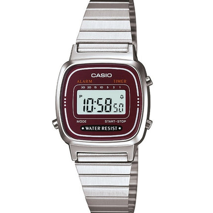 Reloj Casio despertador Digital LA-670WA - 4D de la mujer