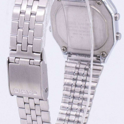 Reloj Casio Digital cuarzo acero inoxidable iluminador LA680WA-7DF LA680WA-7 mujeres