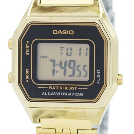 Reloj Casio Digital cuarzo acero inoxidable iluminador LA680WGA-1DF LA680WGA-1 de las mujeres