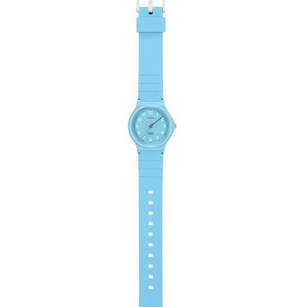 Reloj Casio Pop analógico de cuarzo con esfera azul y correa de resina de origen biológico LQ-24B-2B para mujer