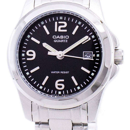Reloj Casio analógico cuarzo Dial negro LTP-1215A-1ADF LTP-1215A-1A de las mujeres
