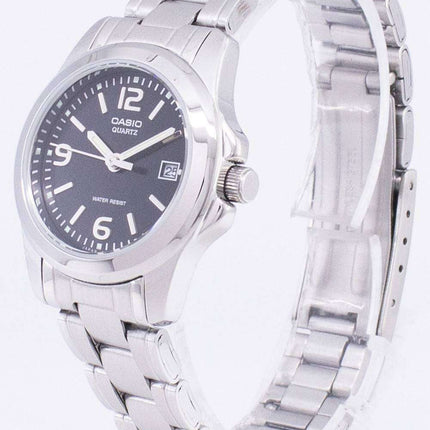 Reloj Casio analógico cuarzo Dial negro LTP-1215A-1ADF LTP-1215A-1A de las mujeres