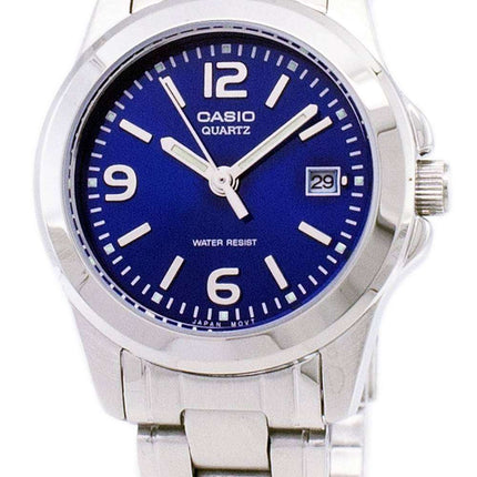 Reloj Casio analógico cuarzo Dial Azul LTP-1215A-2ADF LTP-1215A-2A de la mujer