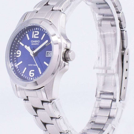 Reloj Casio analógico cuarzo Dial Azul LTP-1215A-2ADF LTP-1215A-2A de la mujer