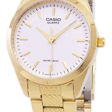 Reloj Casio analógico cuarzo dorado esfera blanca LTP-1274G-7ADF LTP-1274G-7A de la mujer