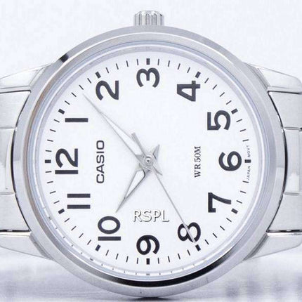 Casio Enticer cuarzo analógico Dial blanco LTP-1303D-7BVDF LTP-1303D-7BV reloj de mujeres