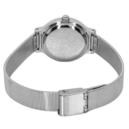 Reloj Casio Standard analógico de acero inoxidable con esfera plateada de cuarzo LTP-B170D-7BV para mujer