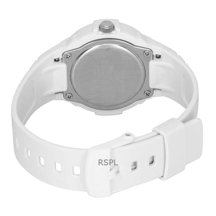 Reloj analógico Casio LX-800H-7A2V de cuarzo con correa de resina de base biológica y esfera blanca, 100 m, para mujer