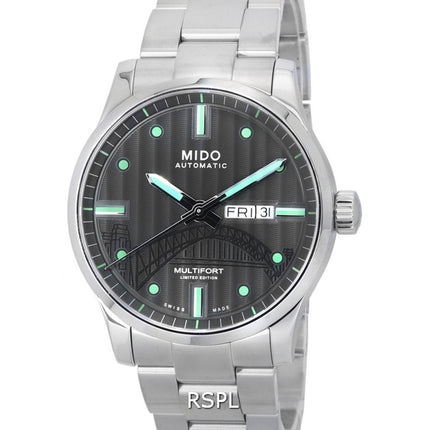 Mido Multifort IBA Edición limitada Esfera antracita Automático M005.430.11.061.81 M0054301106181 100M Reloj para hombre
