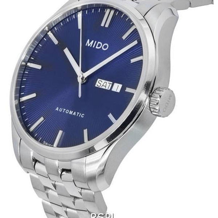 Mido Belluna Sunray esfera azul automático M024.630.11.041.00 M0246301104100 Watch de Men es