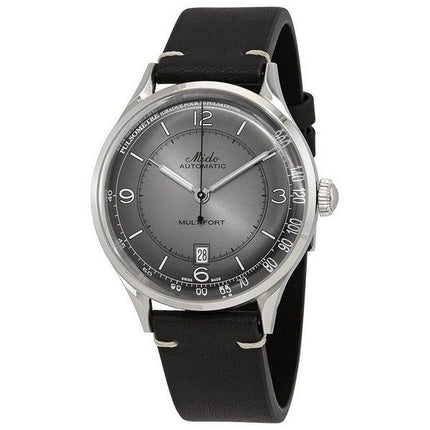 Reloj para hombre Mido Multifort Patrimony con correa de cuero y esfera antracita automático M040.407.16.060.00