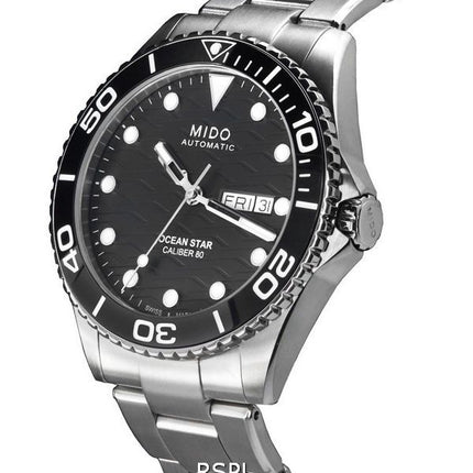 Mido Ocean Star 200C Titanio Negro Dial Automático Diver',s M042.430.44.051.00 M0424304405100 200M Reloj para hombre